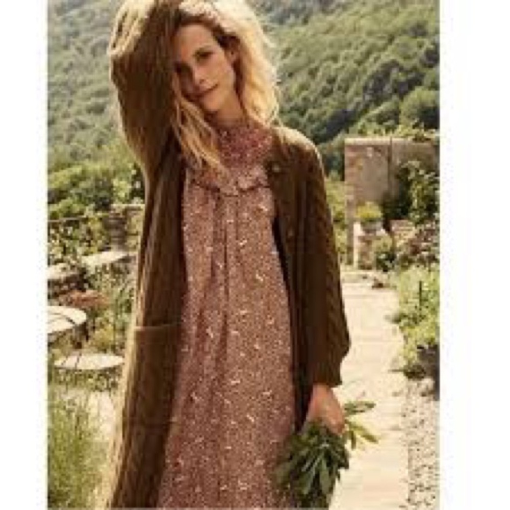 Dôen Mesa Cardigan in Olive Small EUC